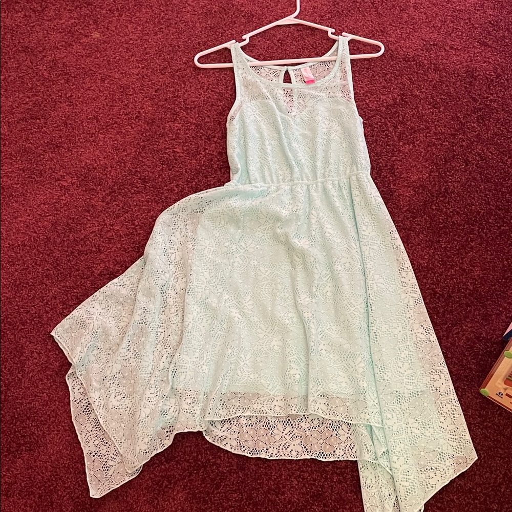 No Boundaries Mint Lace Dress